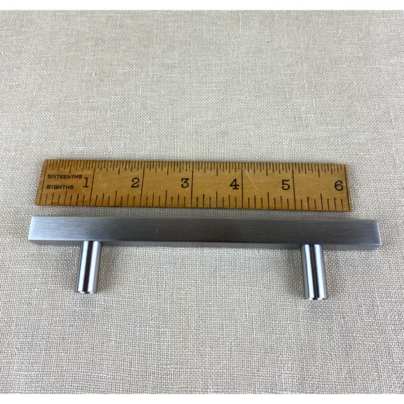 Brushed Stainless Steel Cabinet Drawer Door Handles T Pull Bar Hardware - Picture 6 of 9